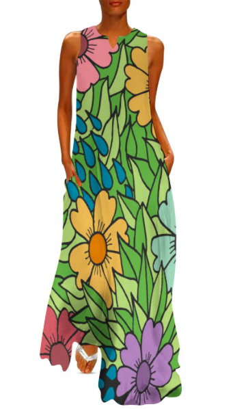Puccelli Flowers designer dress